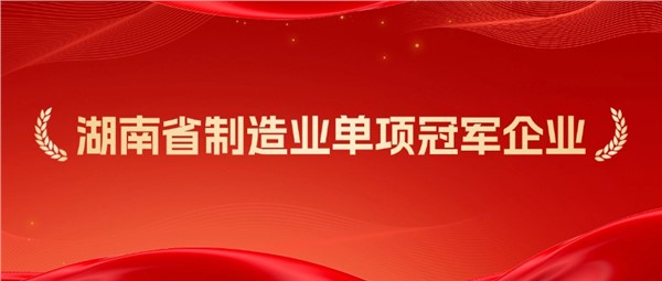 方恒新材获评“湖南省制造业单项冠军企业”称号